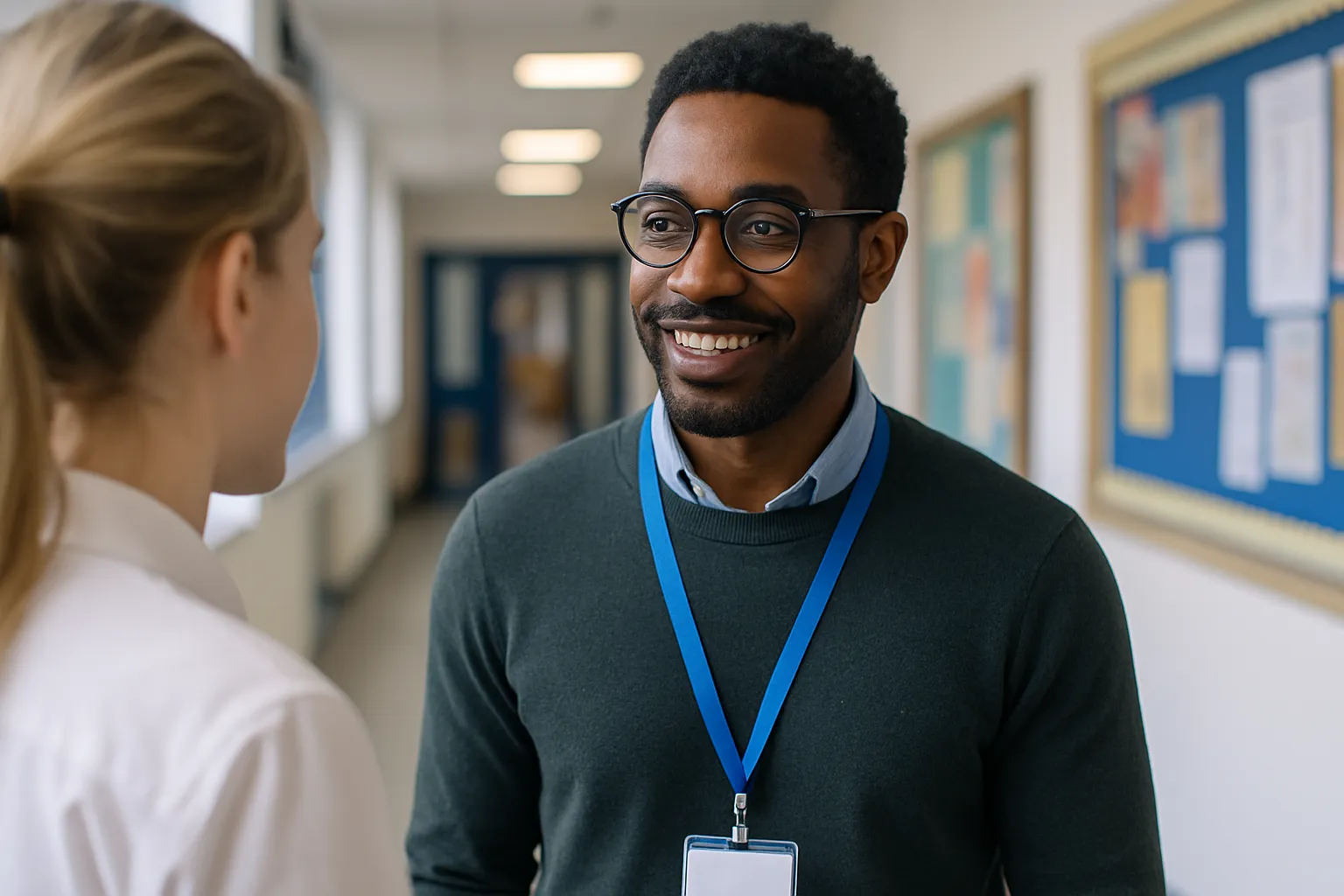 Teachers' Pension - staff talking